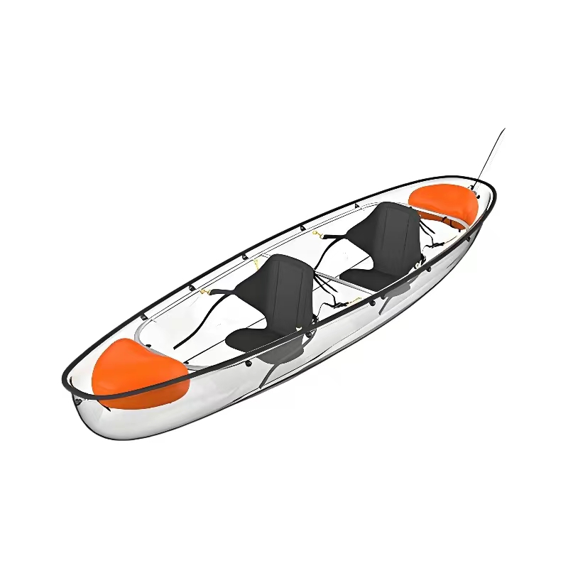 Personalized transparent vacuum formed PC shell for kayak