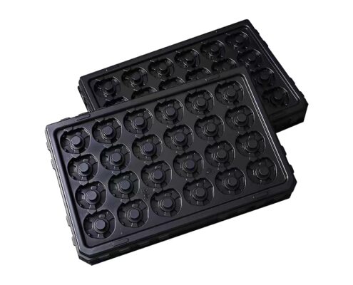 Customizable PS PET PVC Anti-static Electronic Turnover Suction Tray