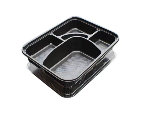 Custom microwavable vacuum formed plastic food packaging containers & trays