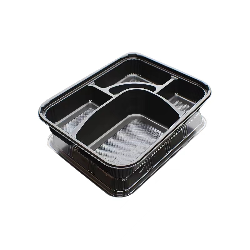 Custom microwavable vacuum formed plastic food packaging containers & trays